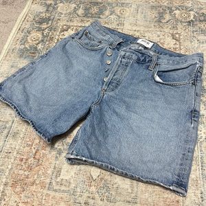 Agolde criss cross shorts